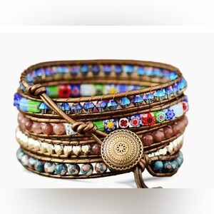 NWT Cape Diablo Imperial Flower Protection Wrap Bracelet